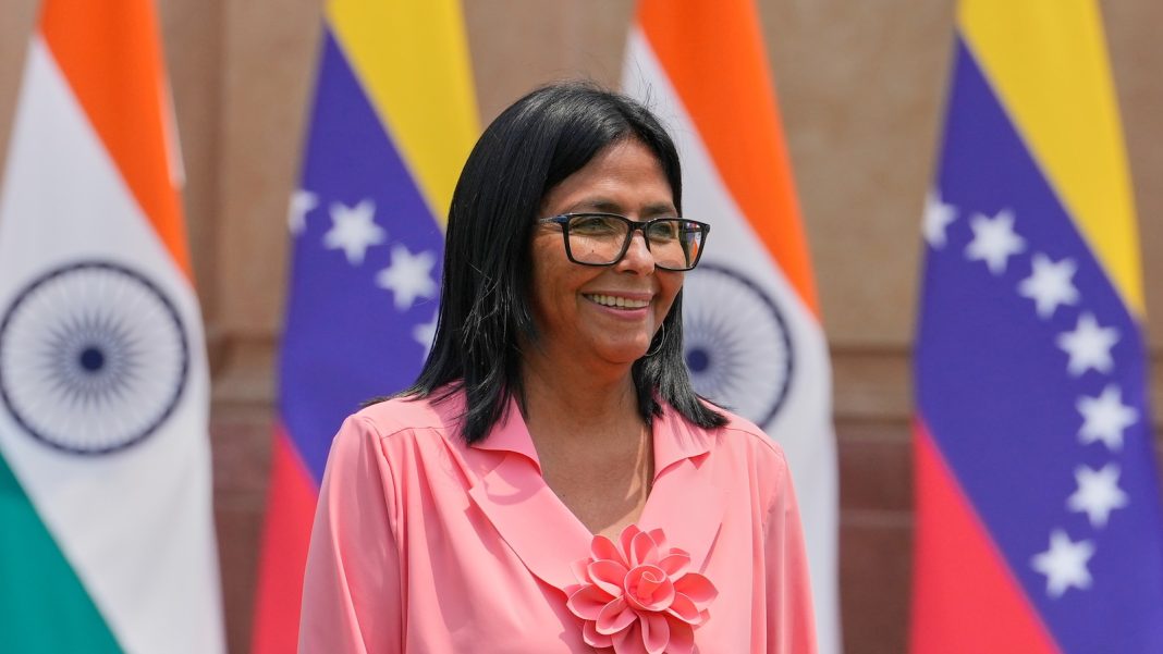 India’s Modi meets Delcy Rodriguez as India expands Venezuela oil imports