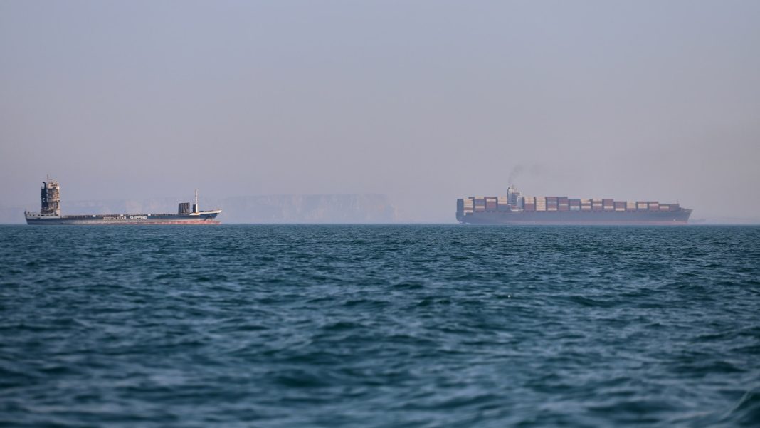 Tanker set ablaze after being struck by projectile in the Strait of Hormuz as Iran mourns Khamenei
