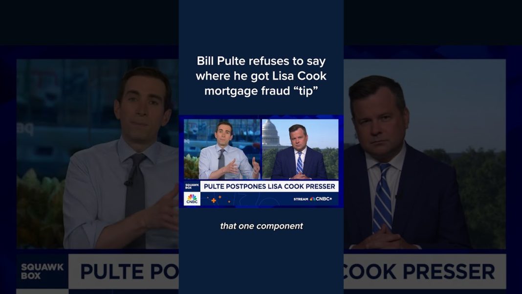 Bill Pulte refuses to say where he got Lisa Cook mortgage fraud ‘tip’