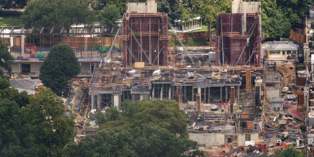 Trump administration says ballroom construction must go on, citing missile threat on Air Force One