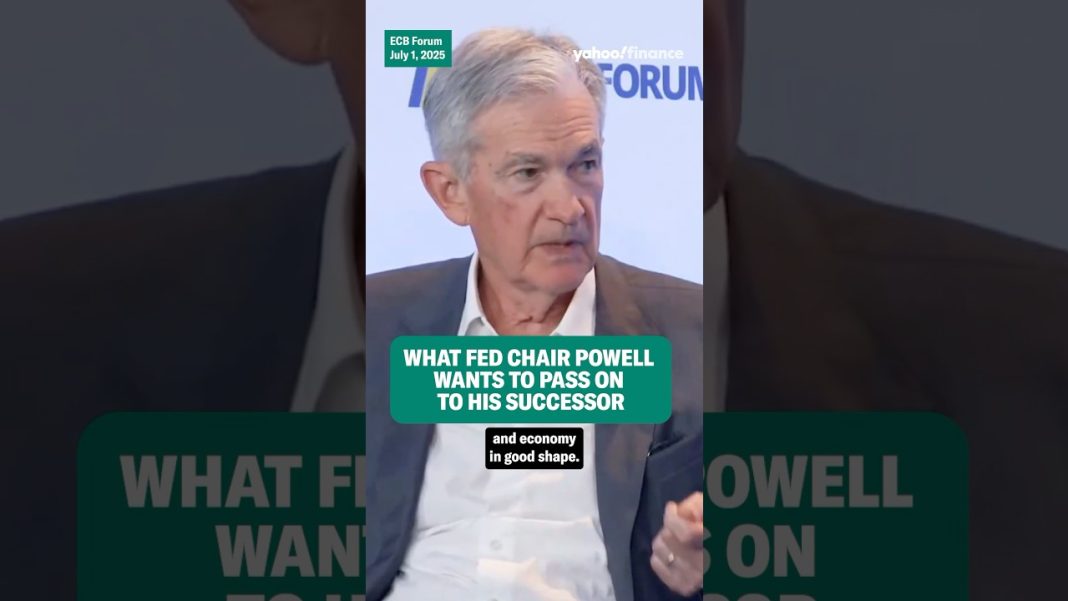 Powell: “I have 10 months left on my term as chair.”